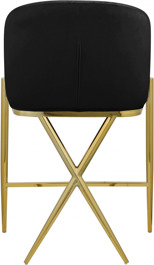 Xavier Velvet Upholstered Counter Stool