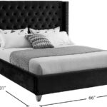 Aiden Velvet Upholstered Bed