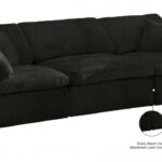 Cozy 119" Velvet Upholstered Overstuffed Fiber Filled Comfort Comfort 3pc. Modular Sofa