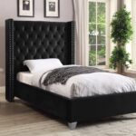 Aiden Velvet Upholstered Bed