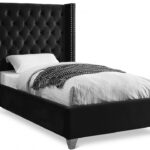 Aiden Velvet Upholstered Bed