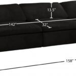 Cozy 158" Velvet Upholstered Overstuffed Fiber Filled Comfort Comfort 5pc. Modular Sectional