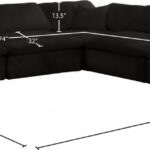 Cozy 119" Velvet Upholstered Overstuffed Fiber Filled Comfort Comfort 5pc. Modular Sectional