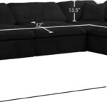 Cozy 158" Velvet Upholstered Overstuffed Fiber Filled Comfort Comfort 6pc. Modular Sectional