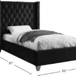 Aiden Velvet Upholstered Bed