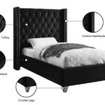 Aiden Velvet Upholstered Bed