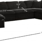 Cozy 158" Velvet Upholstered Overstuffed Fiber Filled Comfort Comfort 7pc. Modular Sectional