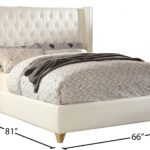 Soho White Bonded Leather Bed