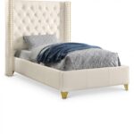 Soho White Bonded Leather Twin Bed