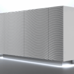 Wave 4 Door buffet w/ light