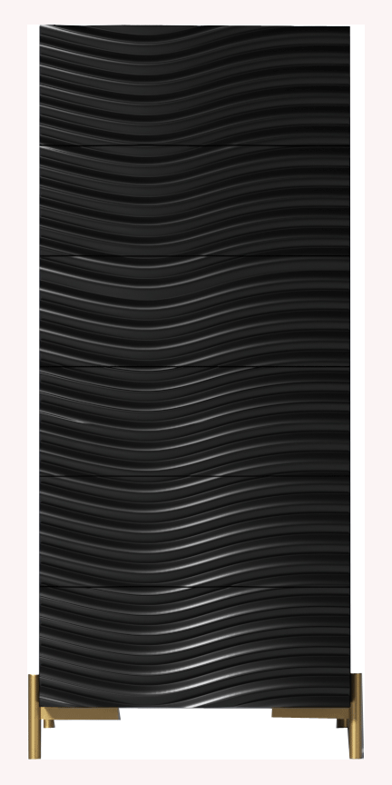Wave chest Dark grey