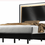 Wave Queen size Bed w/ Light