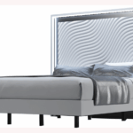 Wave Queen size Bed w/ Light