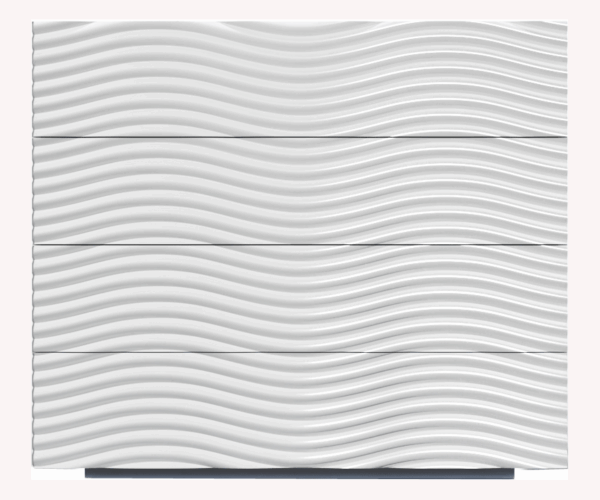 Wave Single Dresser White