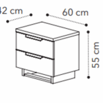 Smart Mini Night Stand Walnut