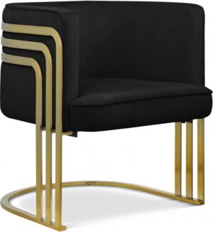 Rays Velvet Upholstered Accent Chair