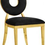 Carousel Velvet Upholstered Dining Chair