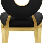 Carousel Velvet Upholstered Dining Chair