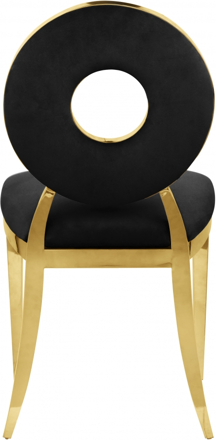 Carousel Velvet Upholstered Dining Chair