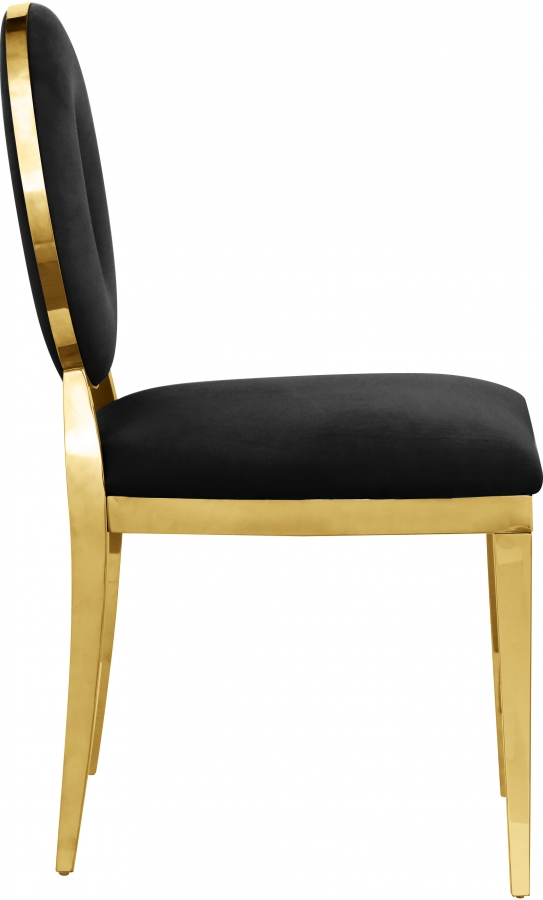 Carousel Velvet Upholstered Dining Chair