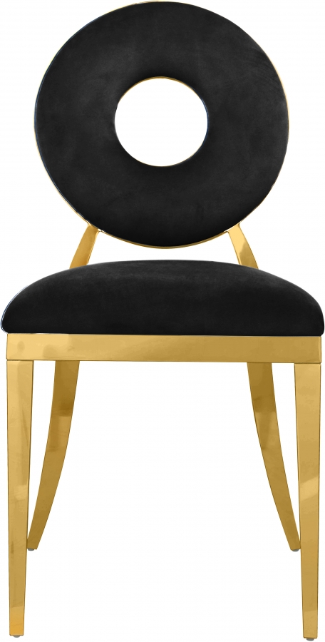 Carousel Velvet Upholstered Dining Chair