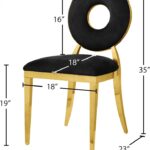 Carousel Velvet Upholstered Dining Chair
