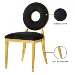 Carousel Velvet Upholstered Dining Chair