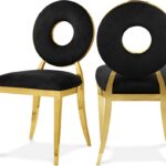 Carousel Velvet Upholstered Dining Chair