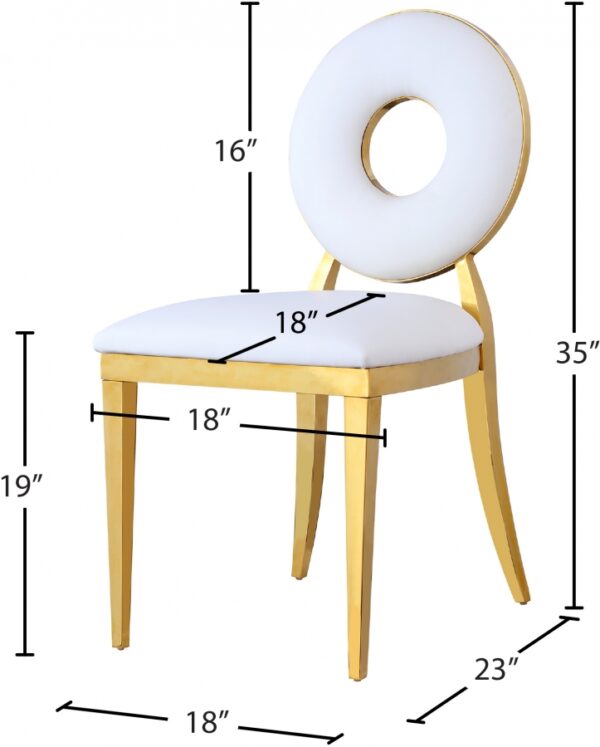 Carousel Vegan Leather Upholstered Dining Chair