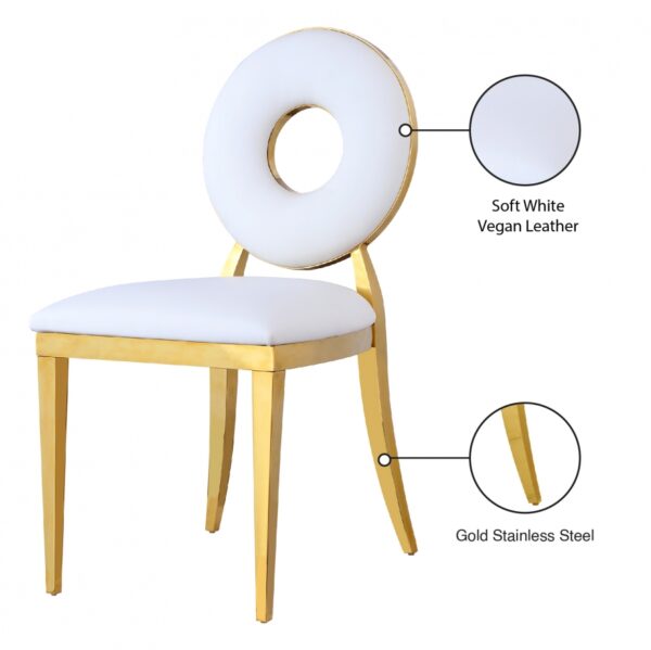 Carousel Vegan Leather Upholstered Dining Chair