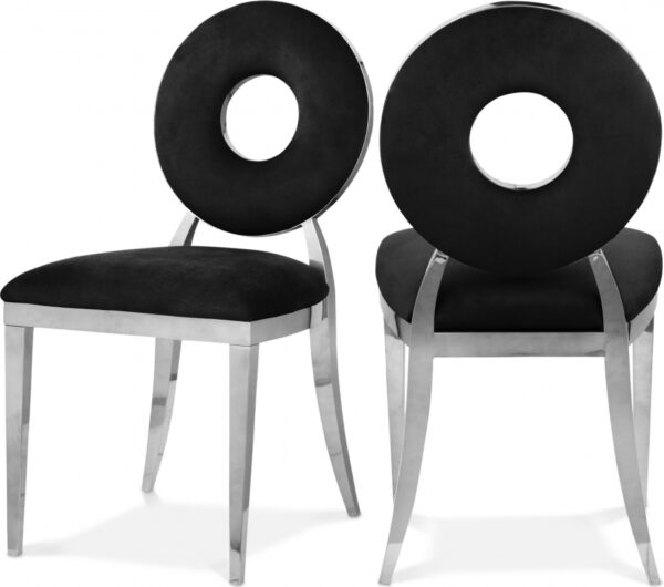 Carousel Velvet Upholstered Dining Chair