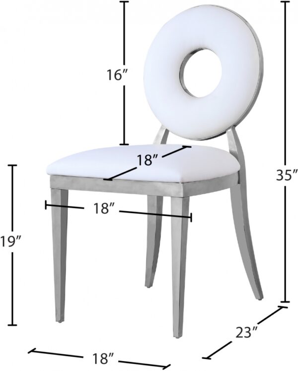 Carousel Vegan Leather Upholstered Dining Chair