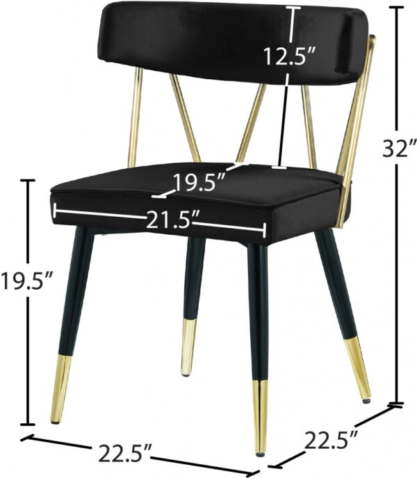 Rheingold Velvet Upholstered Dining Chair