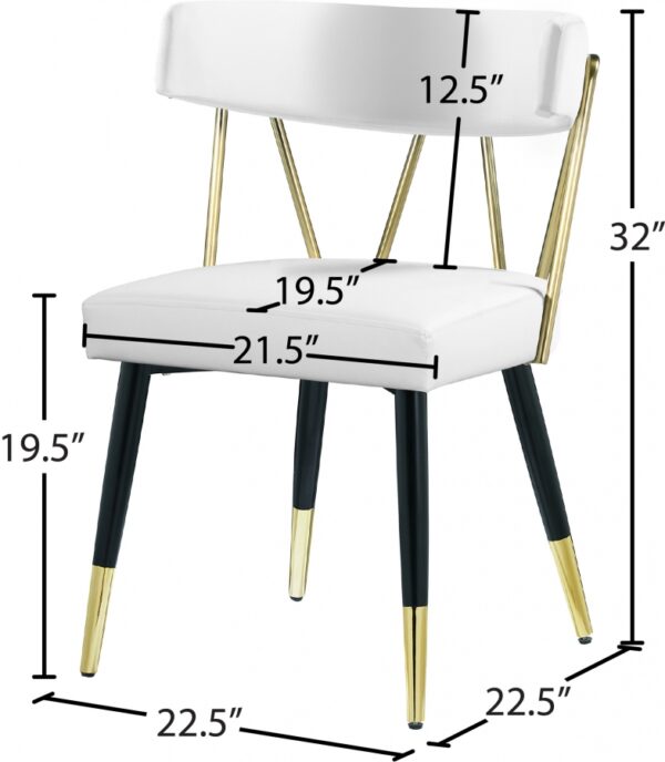Rheingold Vegan Leather Upholstered Dining Chair