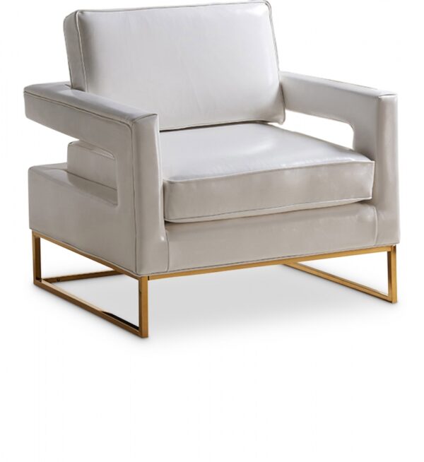 Amelia Vegan Leather Upholstered Accent Chair