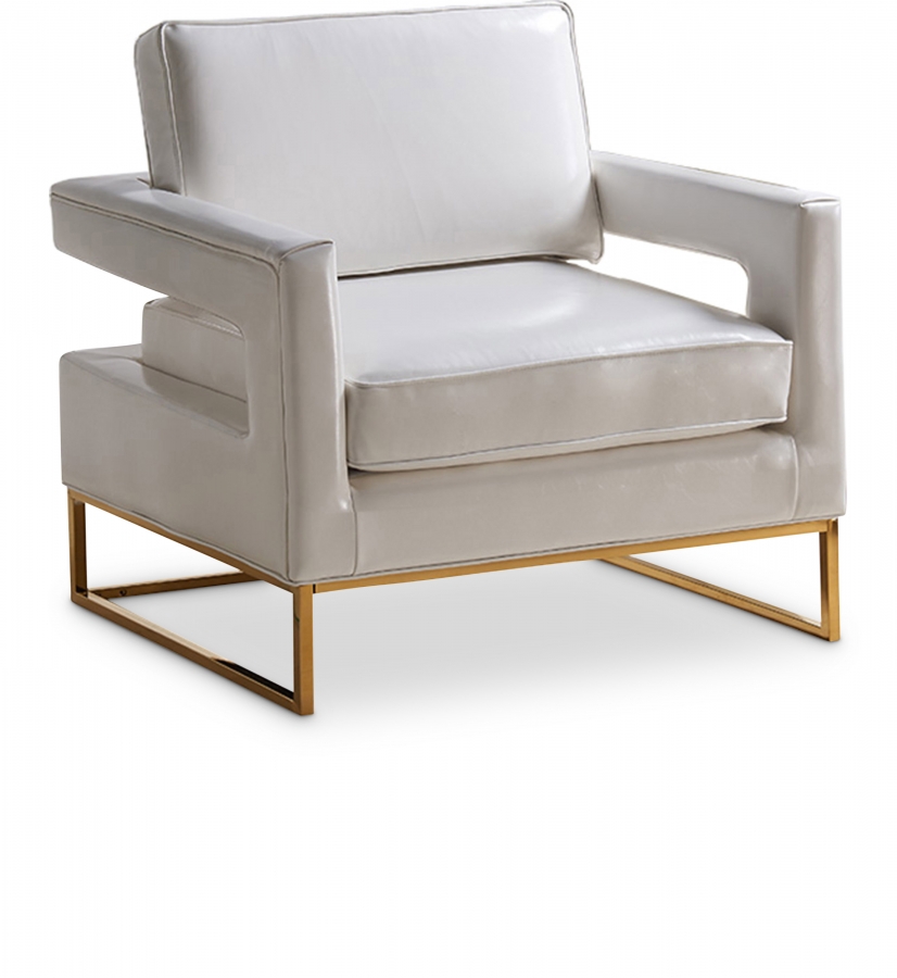 Amelia Vegan Leather Upholstered Accent Chair