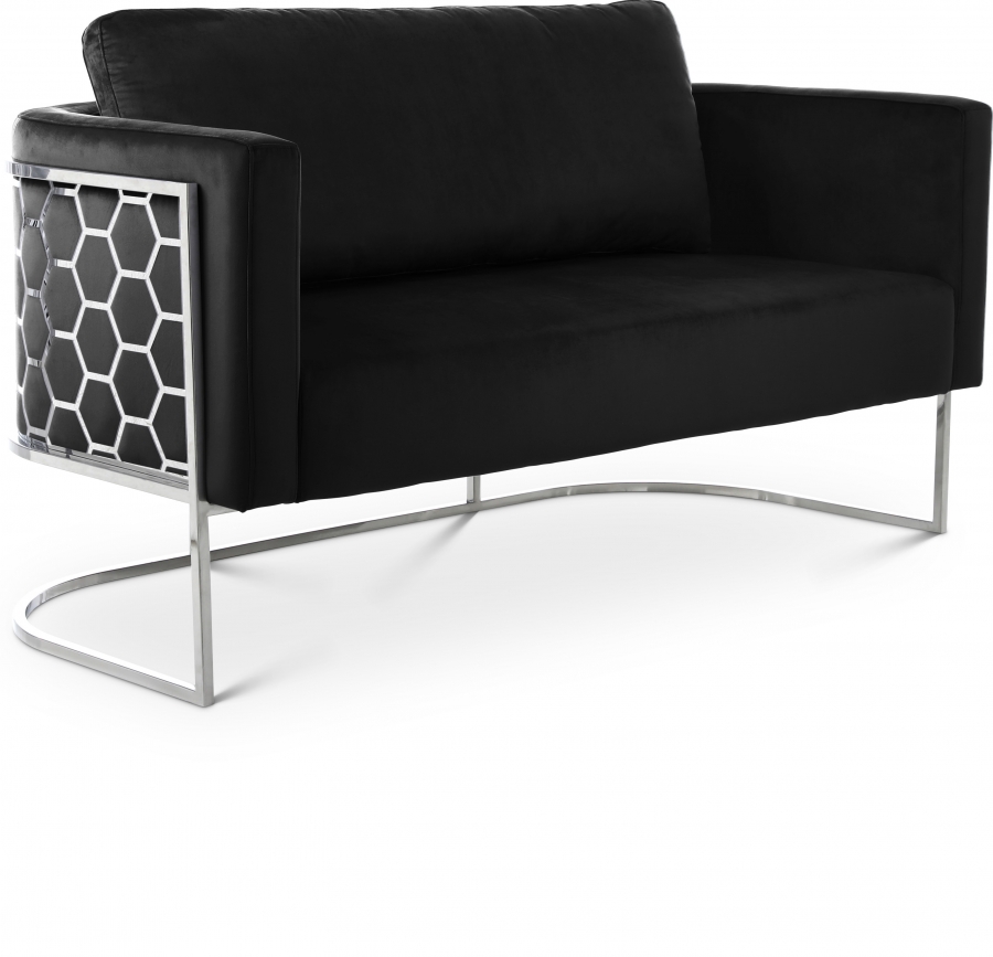 Casa 63.5" Velvet Upholstered Loveseat
