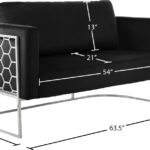 Casa 63.5" Velvet Upholstered Loveseat