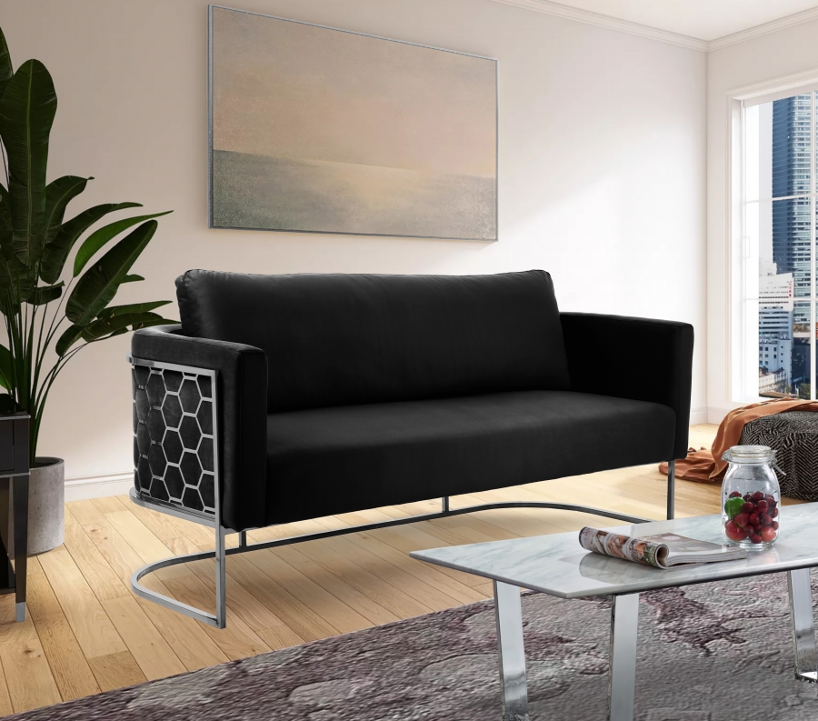 Casa 75.5" Velvet Upholstered Sofa