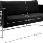 Casa 75.5" Velvet Upholstered Sofa