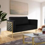 Casa 63.5" Velvet Upholstered Loveseat