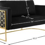 Casa 63.5" Velvet Upholstered Loveseat