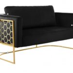 Casa 63.5" Velvet Upholstered Loveseat