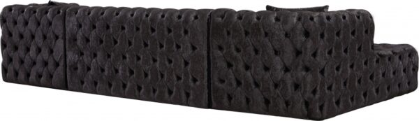 Coco 133" Velvet Upholstered 3pc. Sectional