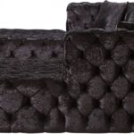 Coco 133" Velvet Upholstered 3pc. Sectional
