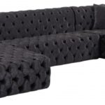 Coco 133" Velvet Upholstered 3pc. Sectional