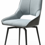1239 Swivel Dining Chair Blue/Dark Grey