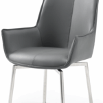 1218 Swivel Dining Chair Dark Grey