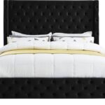 Savan Velvet Upholstered Bed
