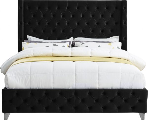 Savan Velvet Upholstered Bed